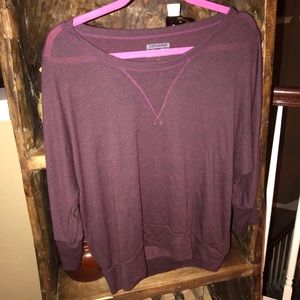 Converse maroon long sleeve